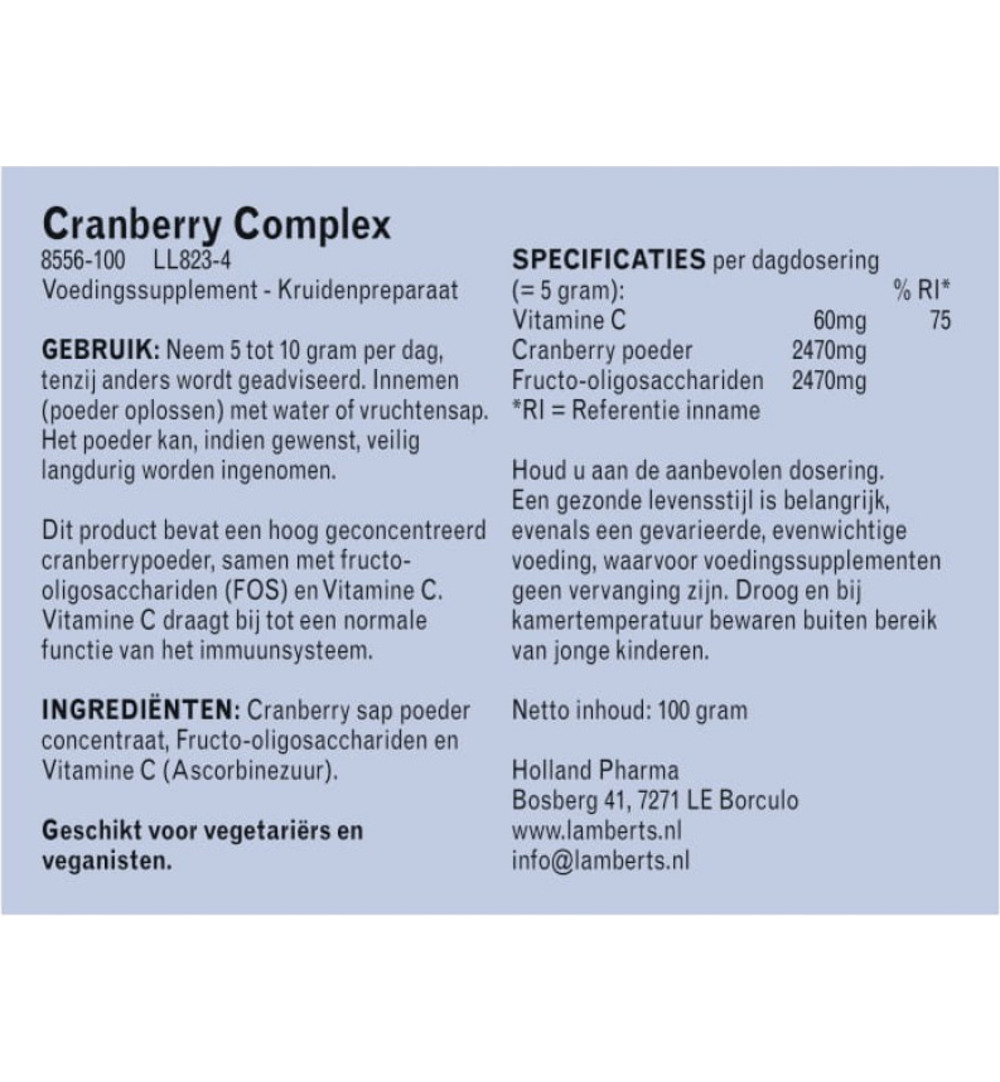 Lamberts Cranberry complex (100 gr)