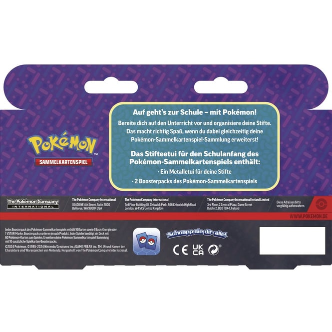 Pokémon - Back to School - Stifteetui + Boosterpacks - 1 Stück