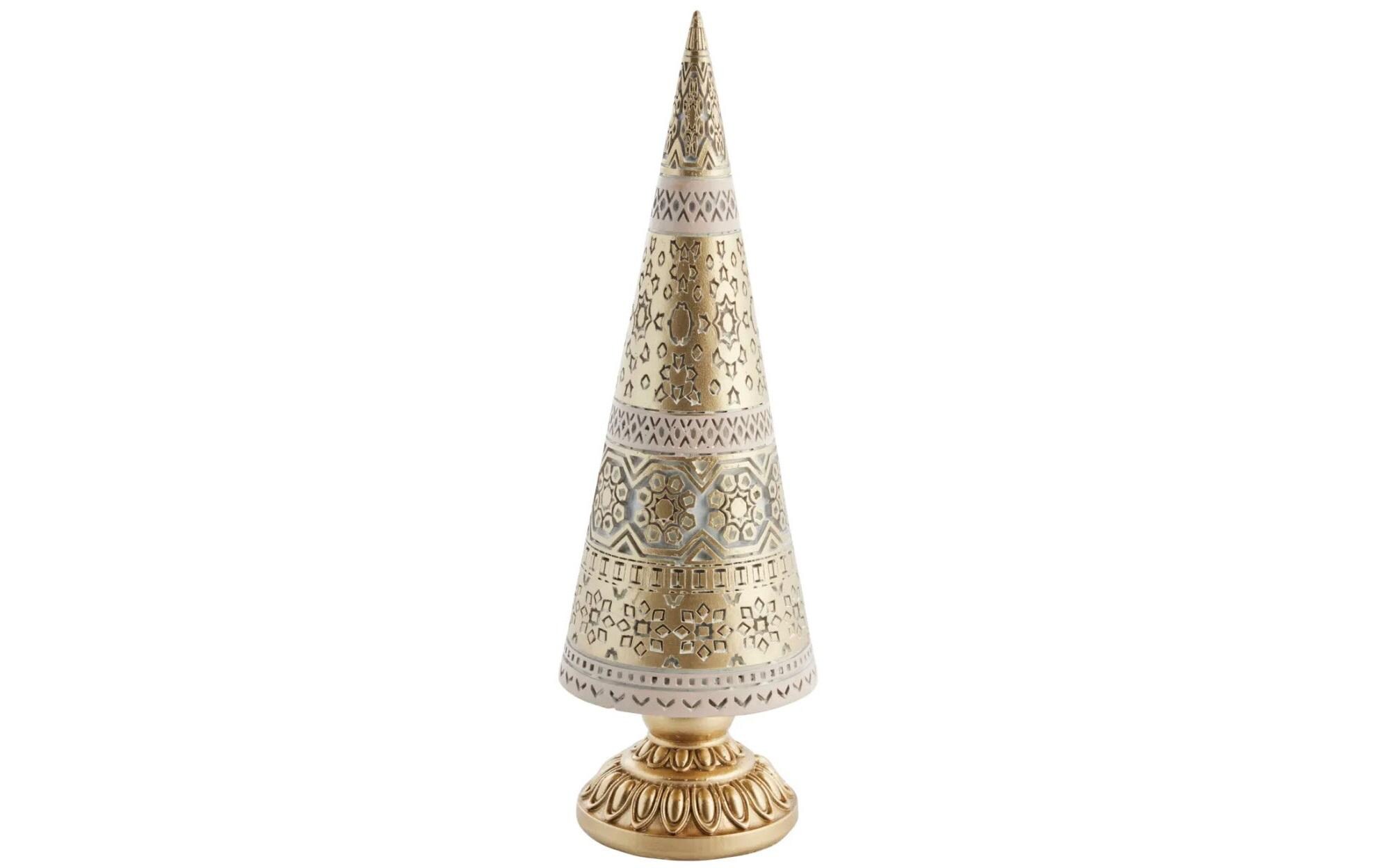 Weihnachtsbaum Alana 30 cm, Gold / CremeWeihnachtsdekoration