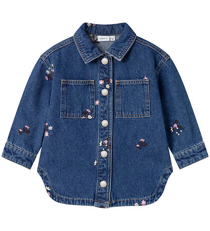 Name It Denimjakke - NmfKat - Dark Blue Denim