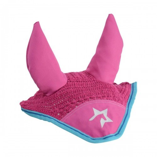 Zeddy Flycatcher para Cavalos, Rosa Flamingo/Turquesa