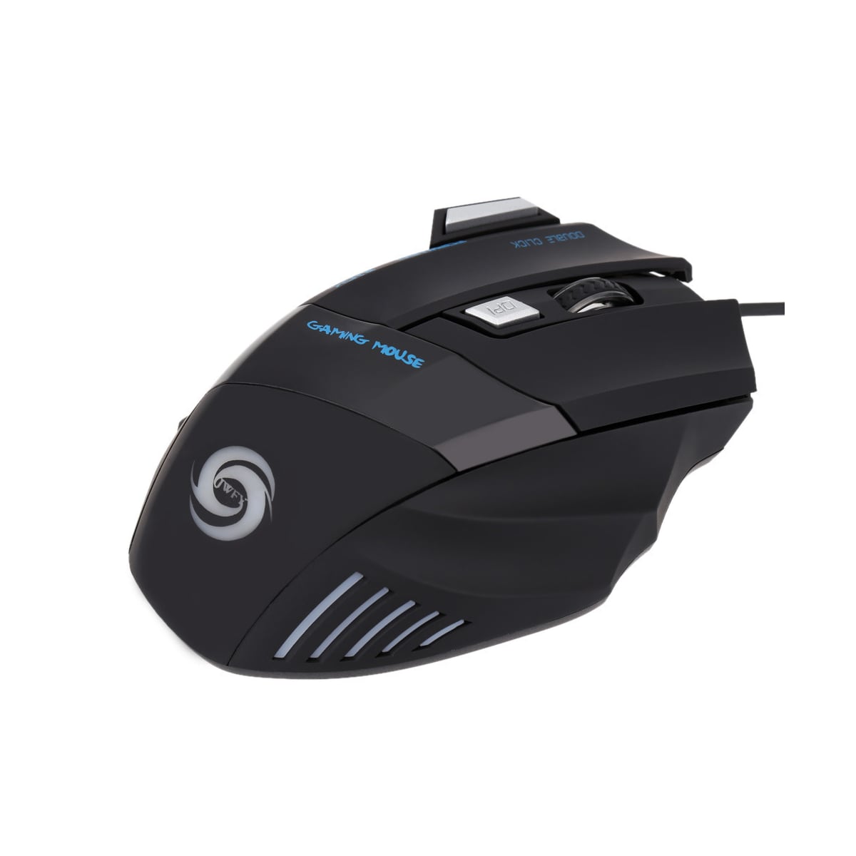 Lett kablet gamingmus med 5 justerbare DPI, 7-knapper