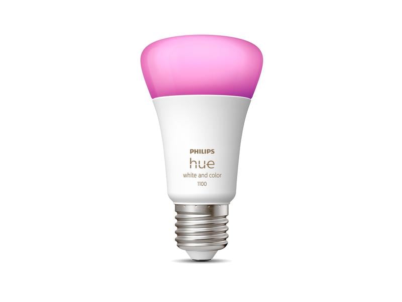 Philips Hue Leuchtmittel White & Col. Amb. E27 Einzelpack 1 Per Bluetooth steuerbares Hue E27-Leuchtmittel