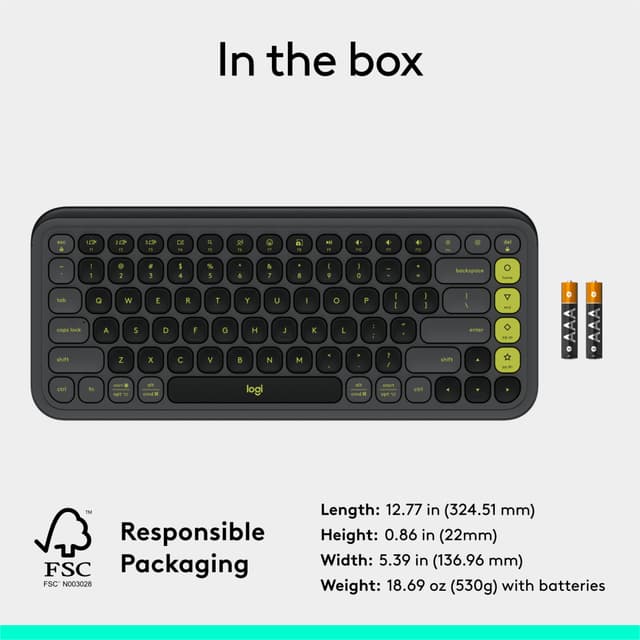 Logitech Pop Icon tastatur (Grafit)
