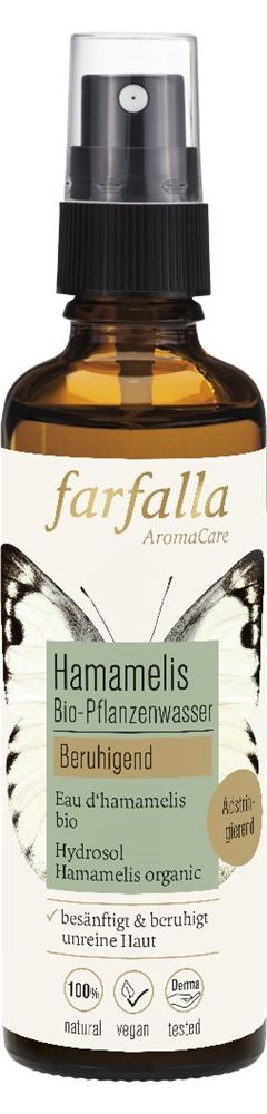 Farfalla Bio-Pflanzenwasser Hamamelis Spr 75 ml