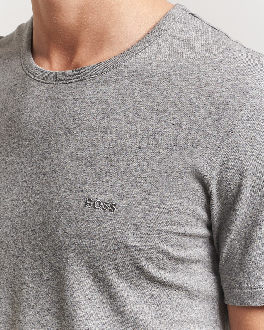 BOSS BLACK 3-Pack Crew Neck T-Shirt White/Grey/Black