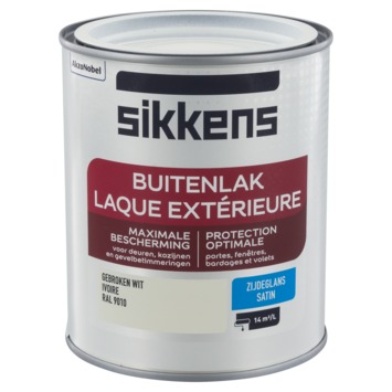 Sikkens buitenlak zijdeglans RAL 9010 gebroken wit 750 ml
