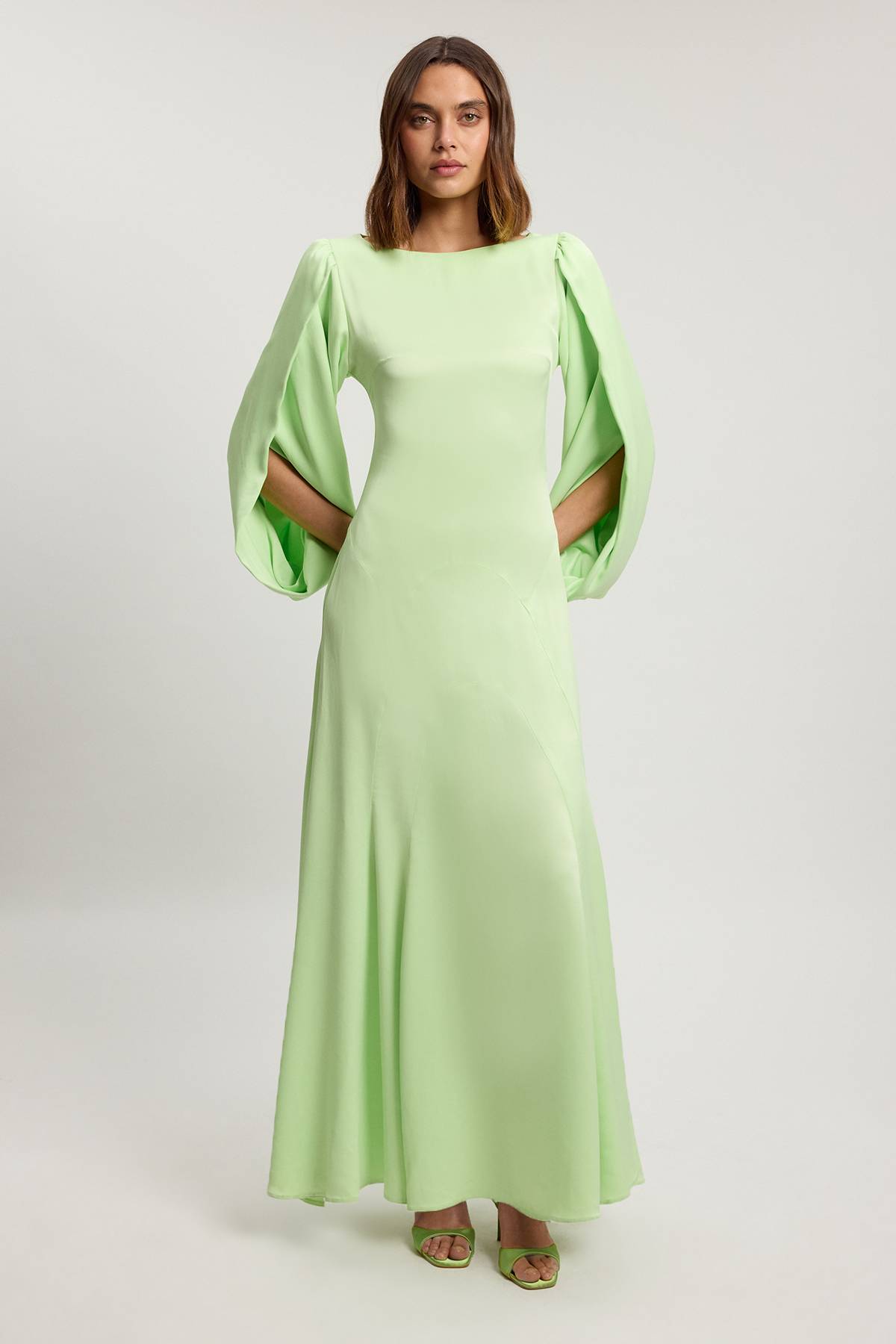 KarenMillen Robe Midi En Satin Doux Petite