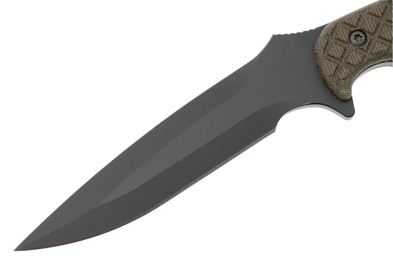 Spartan Blades Ares SB1BKGRKYBK Black, Green Micarta, survivalmes, kydex schede