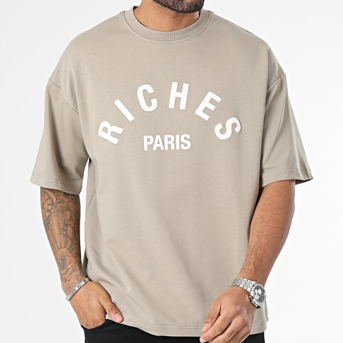 Tee Shirt Oversize Beige Taupe
