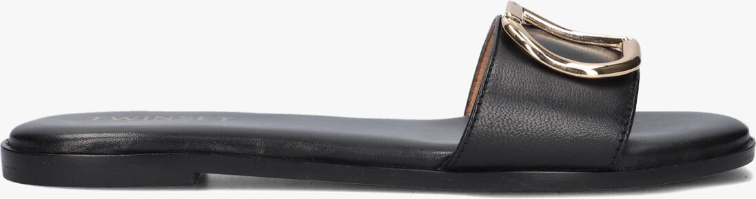 TWINSET MILANO zwarte twinset milano slippers 231tcp128