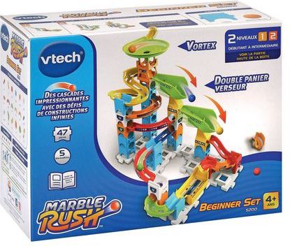 VTech - Marble Rush S200 - Kogelbaan - Kleurrijk - 47 Stuks en 5 MarbleBilles