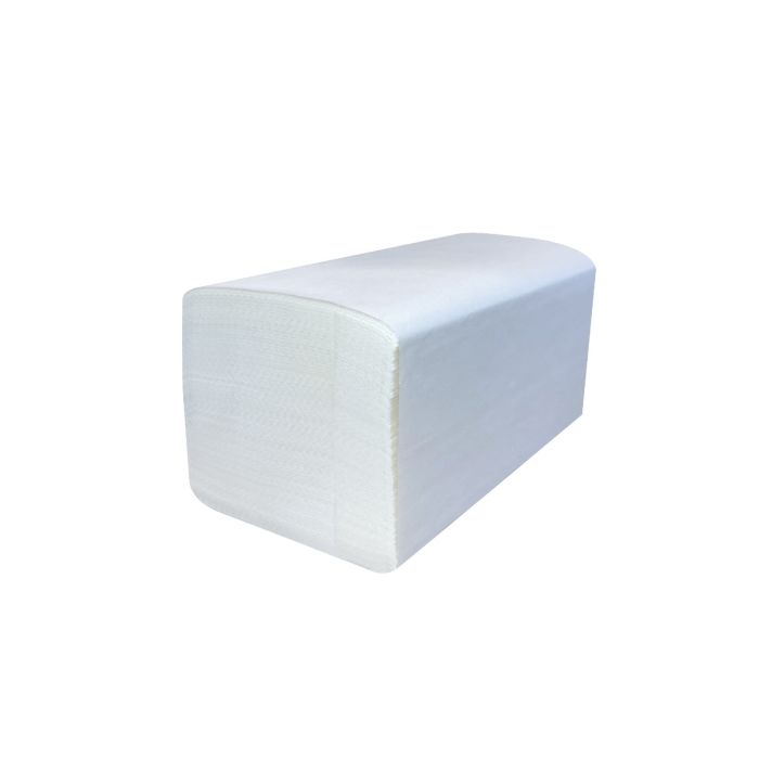 Handdoek papier 2lgs Z-vouw papier Cellulose 3200st 21x24cm wit 2-laags Kleur Wit (208032)