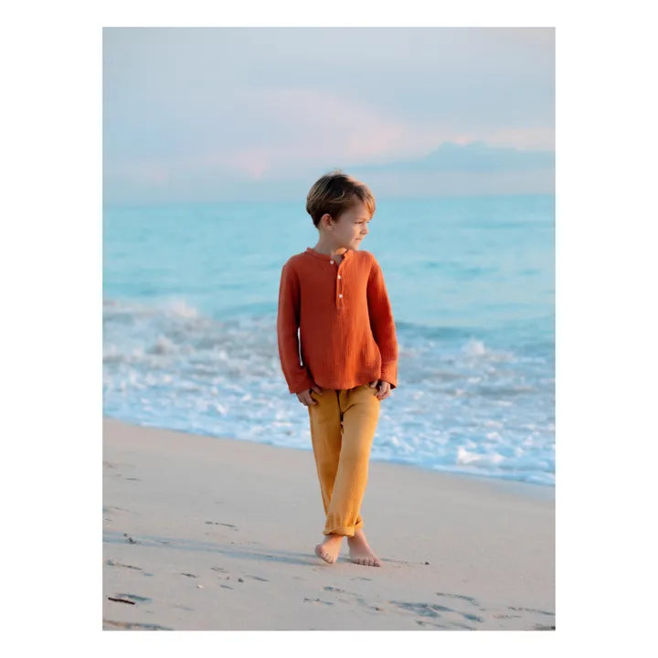 Petite Lucette Kurta Coton Bio Loris | Rouille