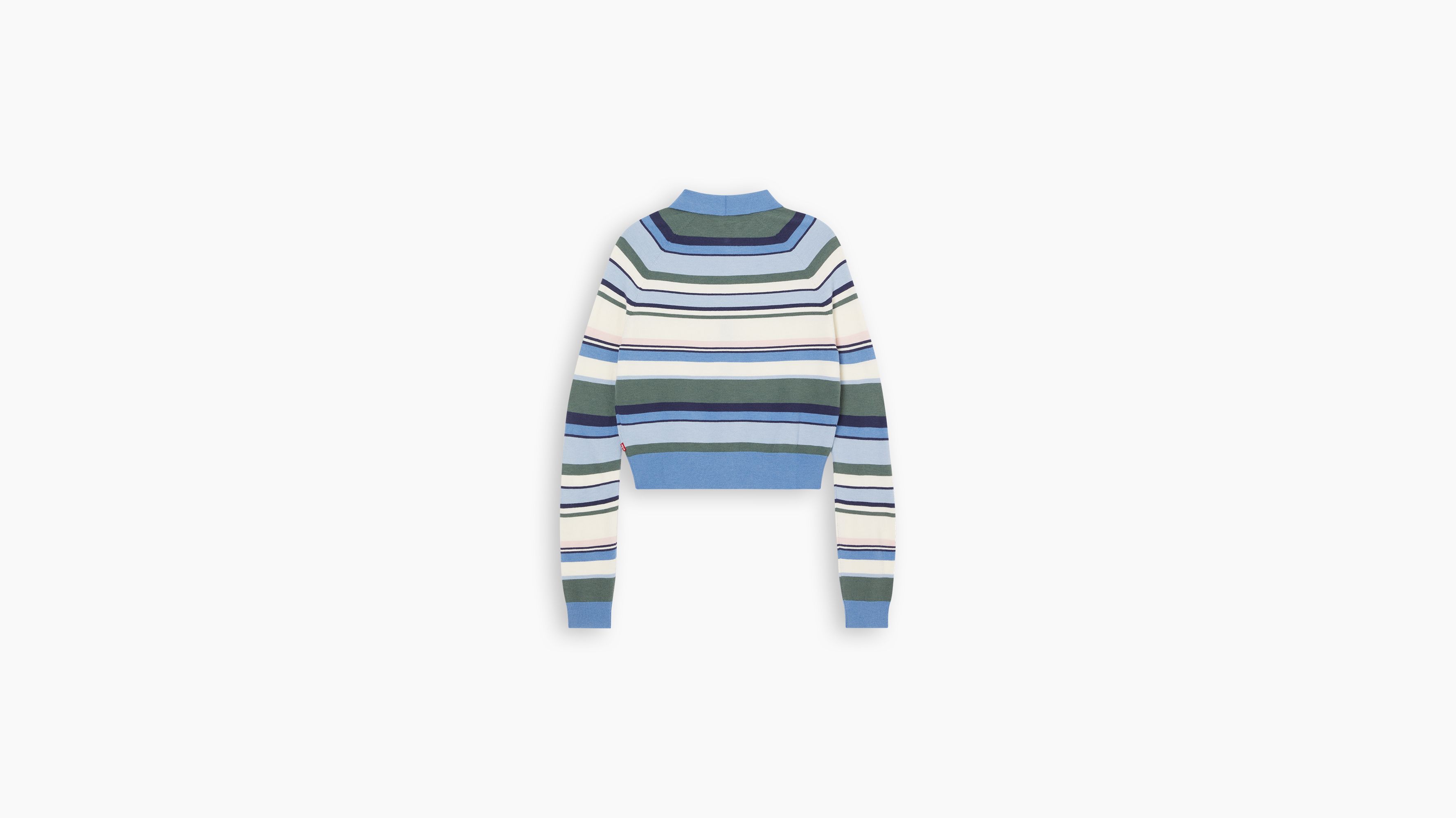 Pull-over boutonné Salma - Revolution Stripe Brunnera Blue - Multicolore