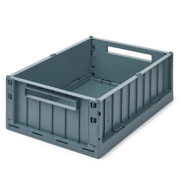 LIEWOOD - Weston Aufbewahrungsbox, 50 x 36 x 19,5 cm, whale blue