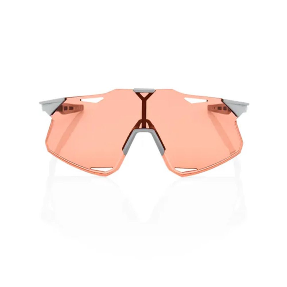 100 percent HYPERCRAFT - Lunettes de soleil matte stone grey/hiper crimson silver mirror