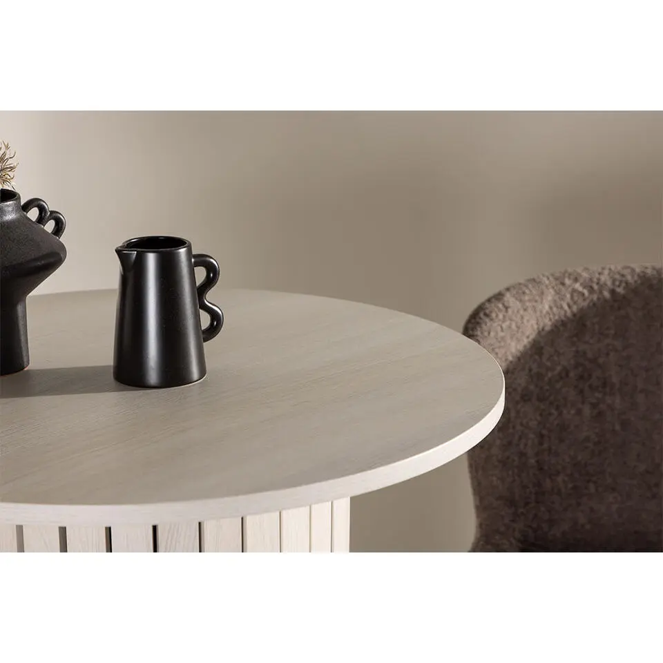 Hioshop Härön bartafel Ø70 cm whitewash