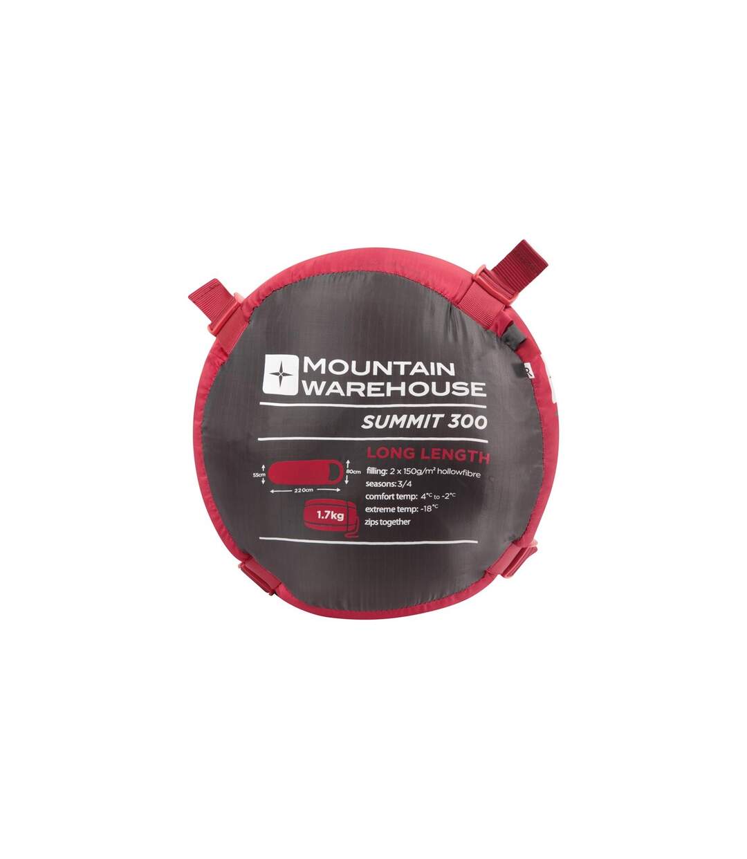 Mountain Warehouse - Sac de couchage SUMMIT (Rouge foncé) (200 cm) - UTMW2035
