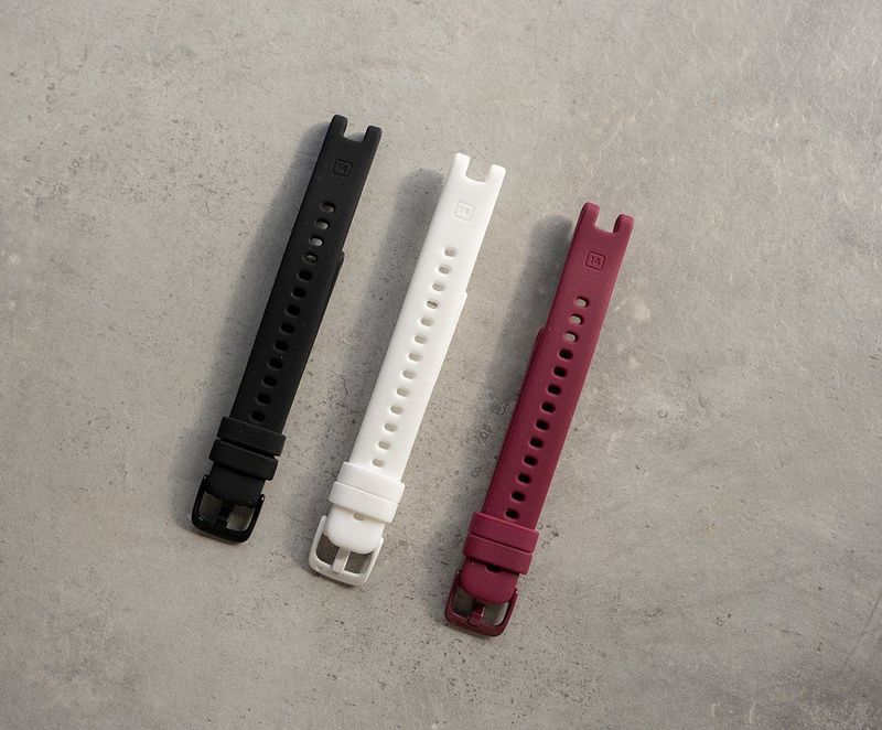 STRAP-IT - Siliconen Band - Zwart - Geschikt voor Garmin Lily