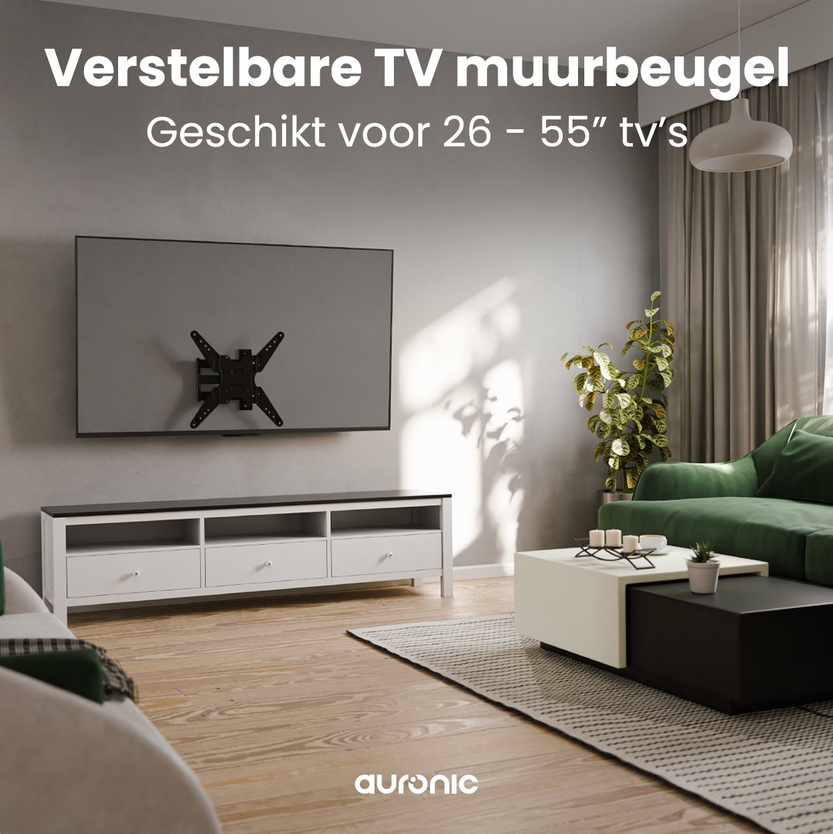 Auronic draaibaar en kantelbare TV Beugel - 26-55 inch