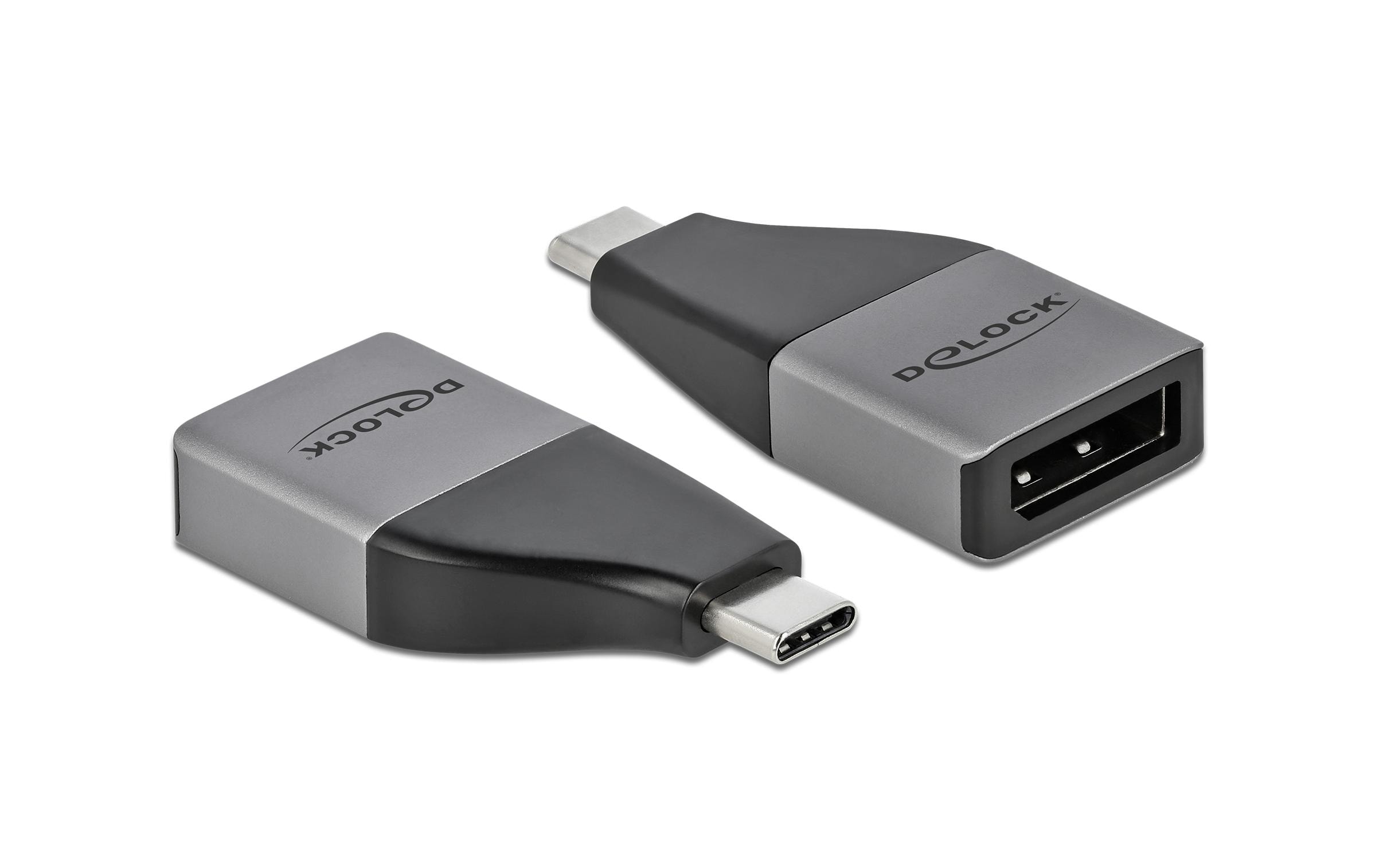 Adapter USB Type-C - DisplayPortDelock USB Type-C Adapter zu DisplayPort (DP Alt Mode) 4K 60 Hz – kompaktes Design