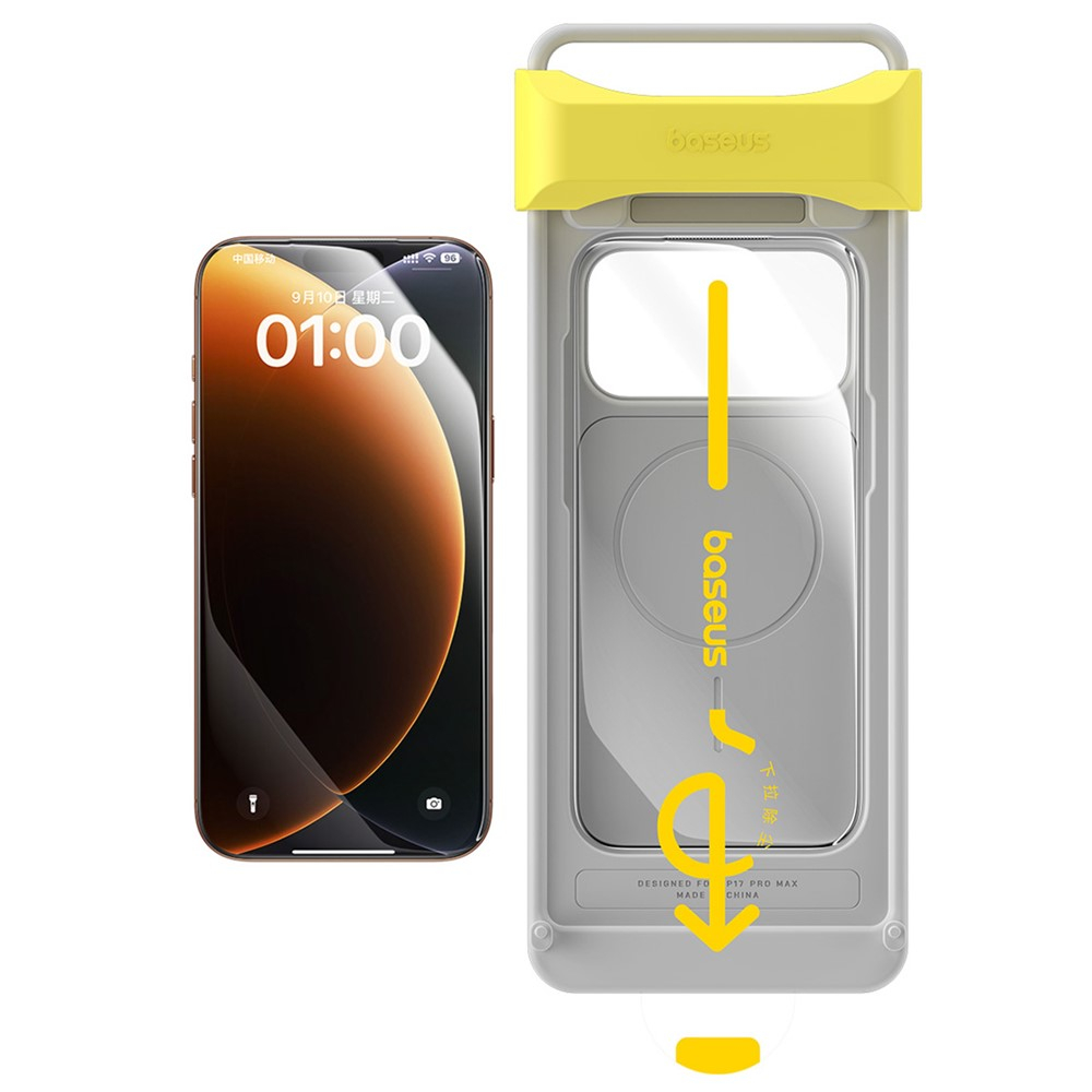 iPhone 17 Vollbild Display Schutzglas mit Rahmen   Montagerahmen