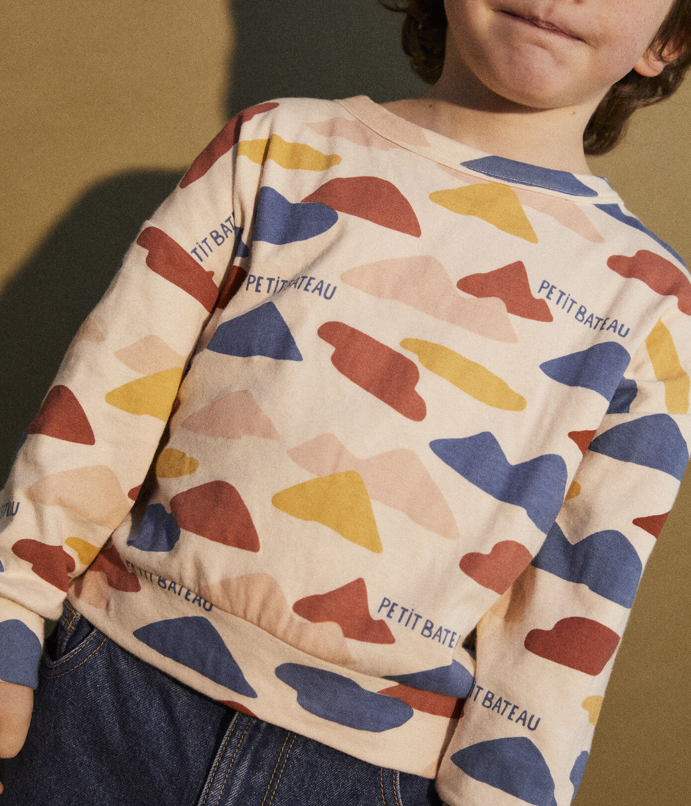 Sweatshirt imprimé en tubique enfant fille / garçon