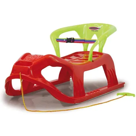 Jamara Snow Play Schlitten mit Rückelehne, rot, 90 cm