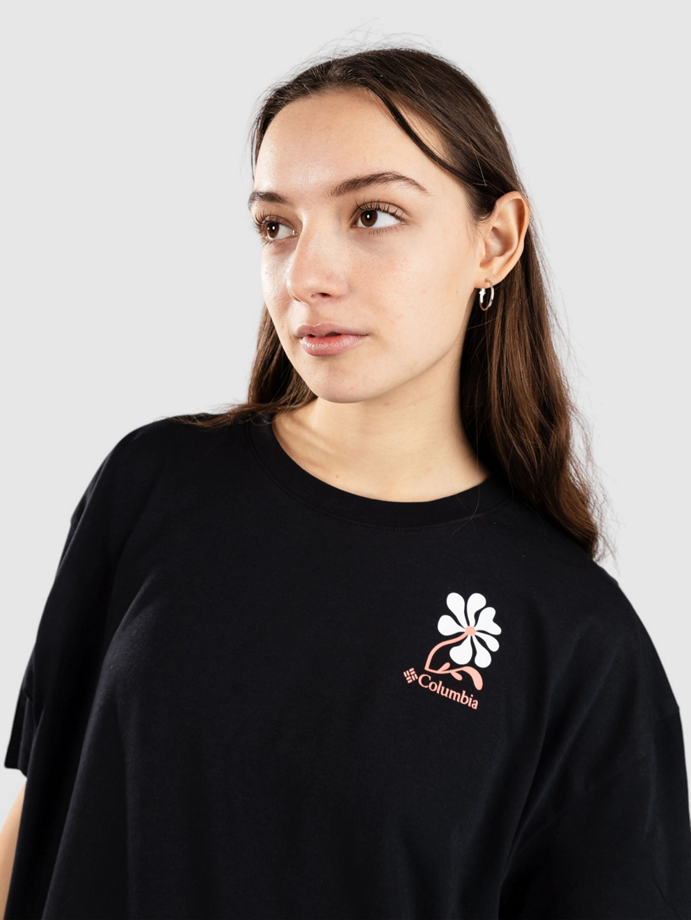 Columbia Rolling Bend Graphic Oversized T-Shirt black/floral fun