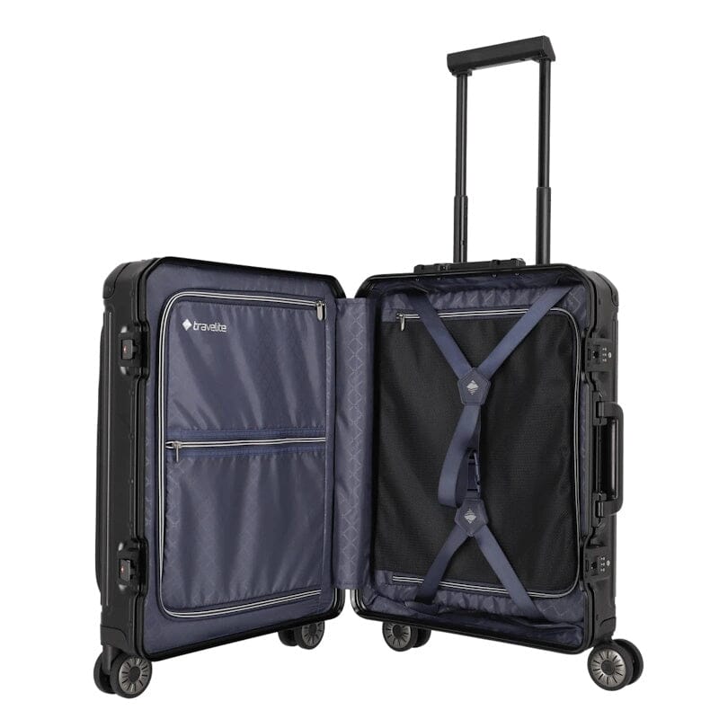 Travelite Next Trolley Frontpocket Aluminium Black