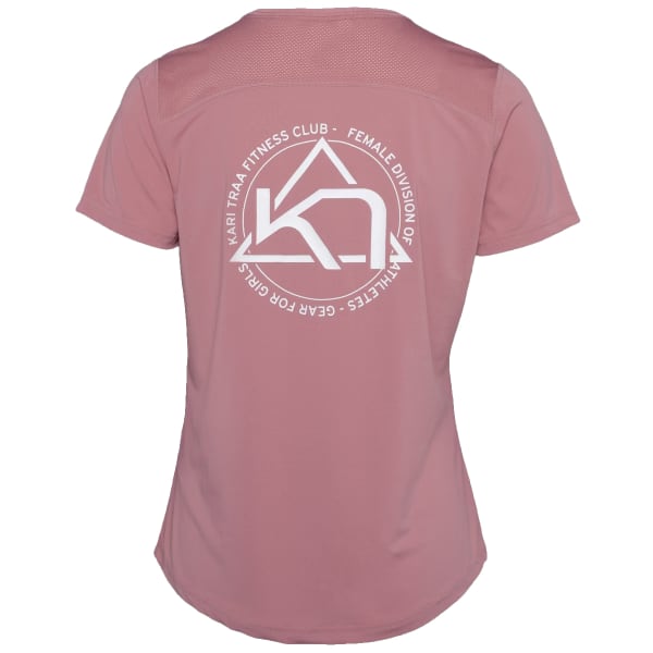 T-shirt running KARI TRAA VILDE ACTIVE TEE PASTEL DUSTY PINK
