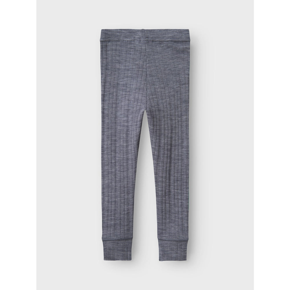 Køb Name It Folkstone Gray Nmmwang Uld Needle Long Johns Solid Noos
