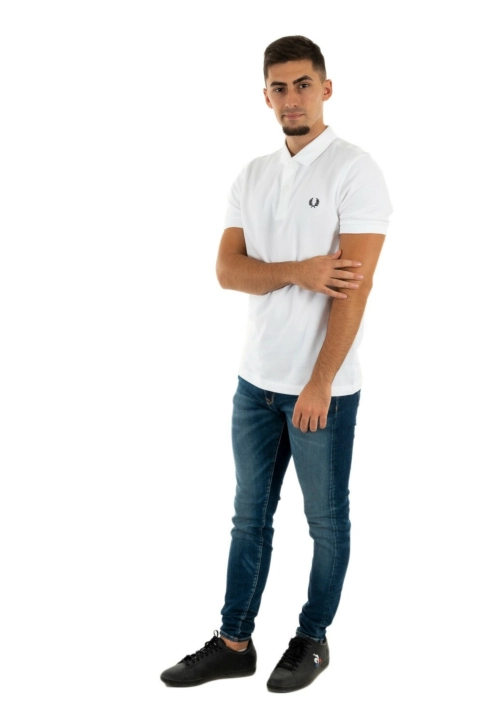 Polos fred perry plain 100 white