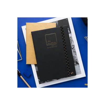 Quo Vadis Life Journal - Carnet de notes 15 x 21 cm - pointillés - noir