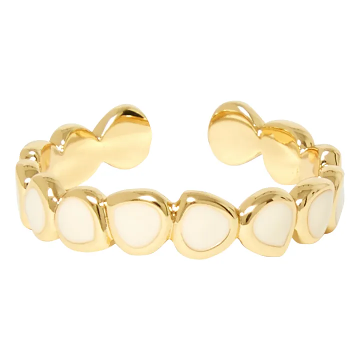 Bangle Up Bague Ajustable Lumi | Blanc