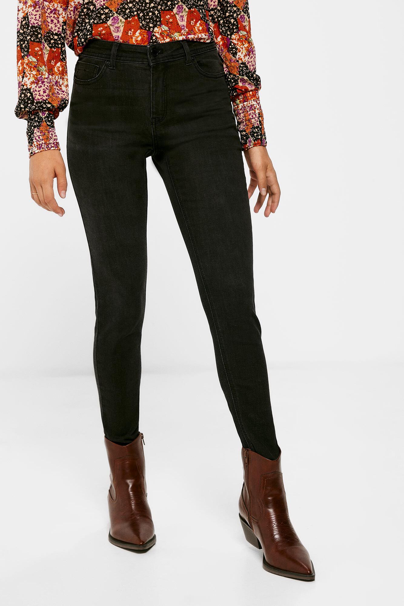 Calças Jegging de Algodão