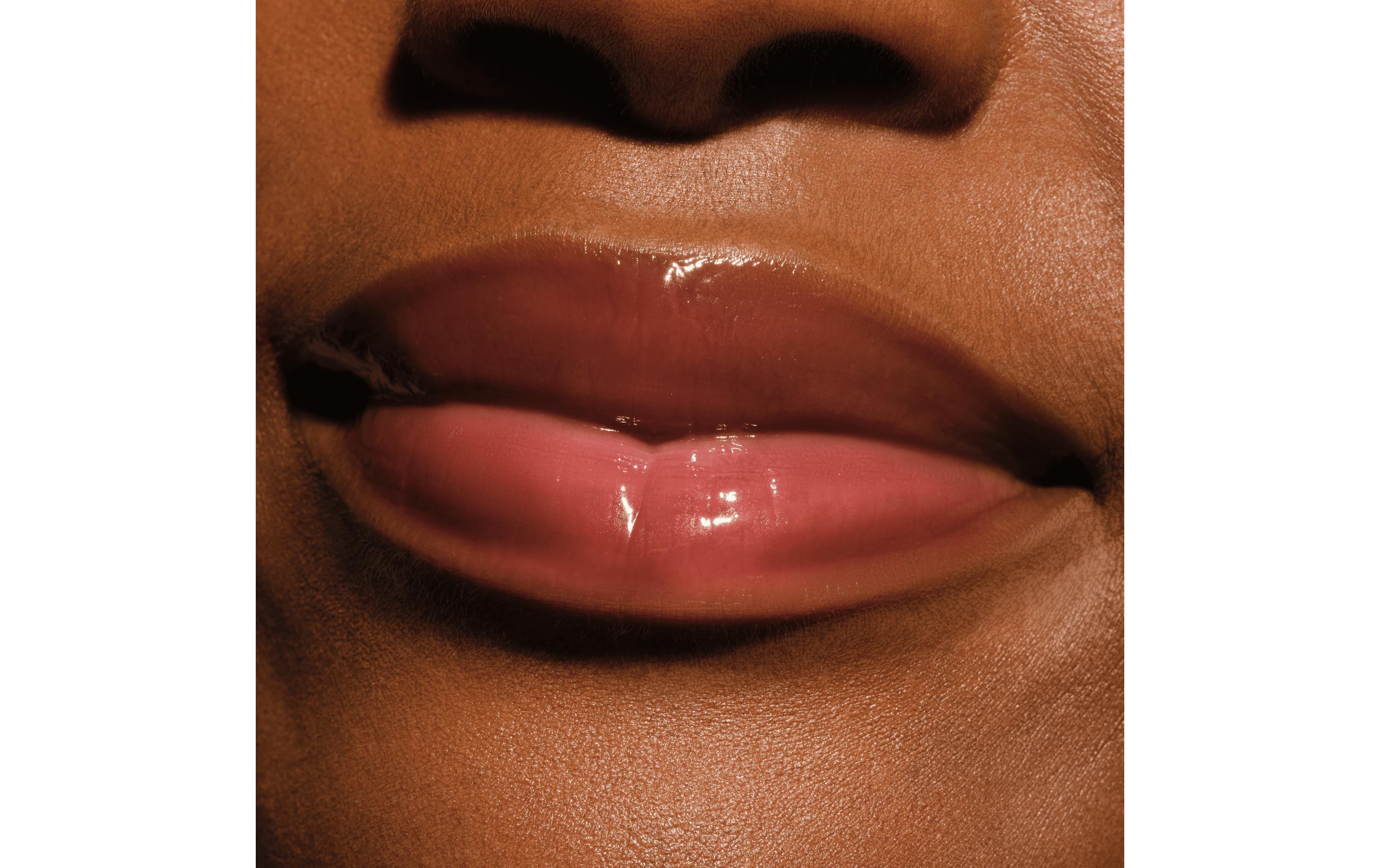 Lip Gloss Butter Drippin' Glossy 040 Bisou BisouFeuchtigkeitsspendender, glänzender Lippenbalsam in zartem Rosa