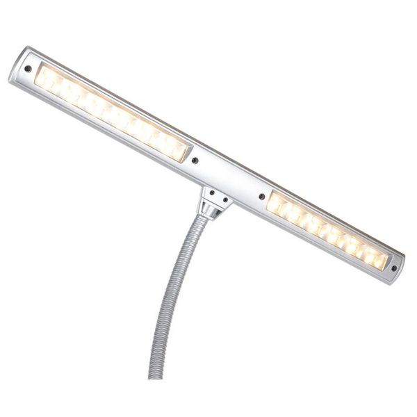K&M 12298 LED Piano Lamp Silver