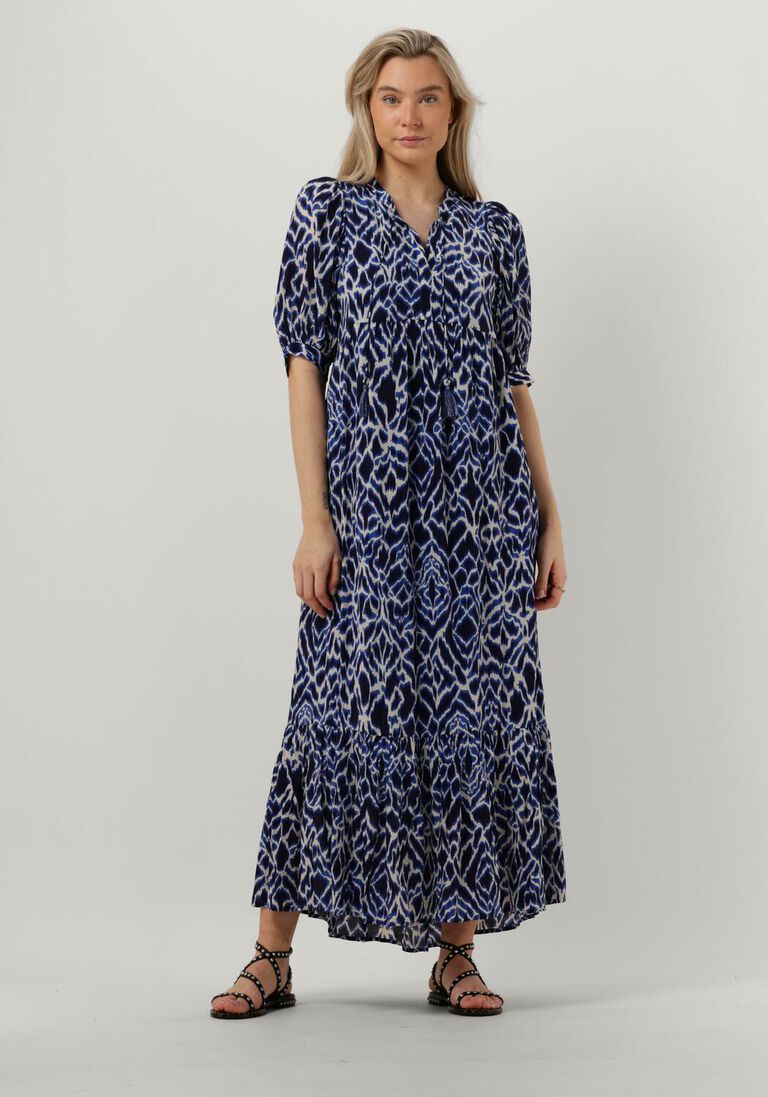 MOLIIN blauwe moliin maxi jurk lucille