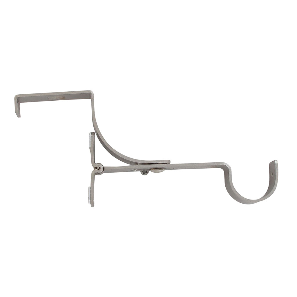 Support tringle pour caisson volet roulant argent mat D 28mm