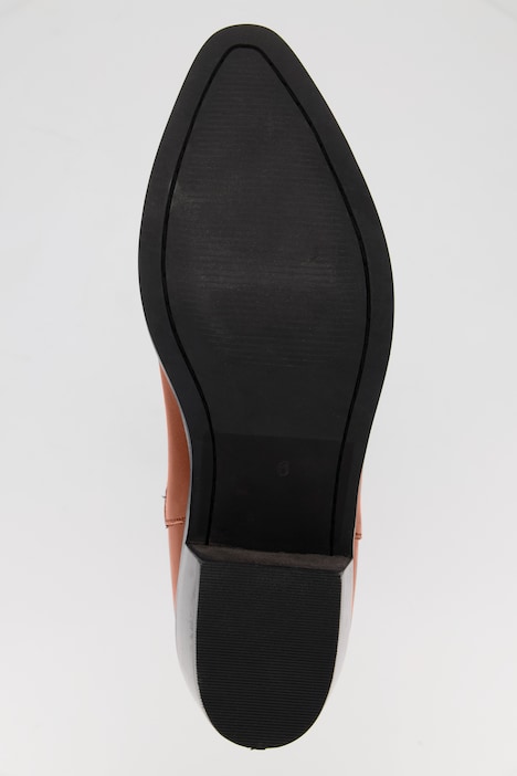 Leder-Cowboystiefel, 3 XL-Schaft, Stickerei, Weite H