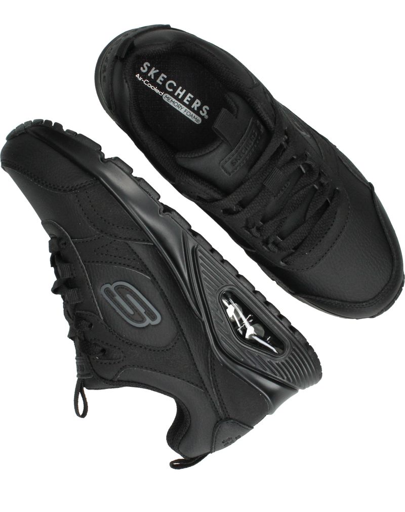 Skechers Uno Gen1 Class Edge Sneakers Zwart Jongens