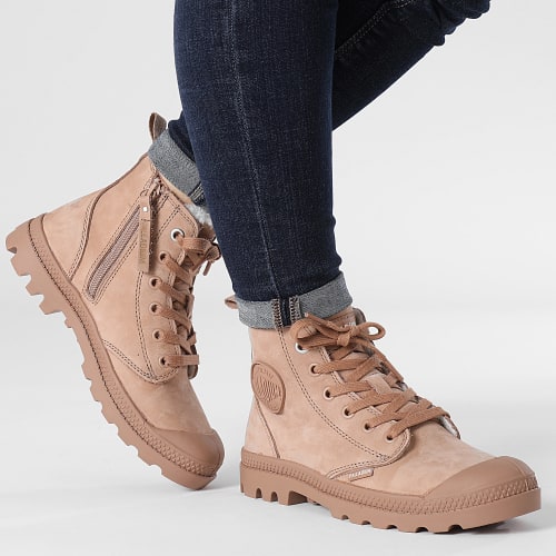 Boots Femme Pampa Hi Zip 95982 Nude Brown