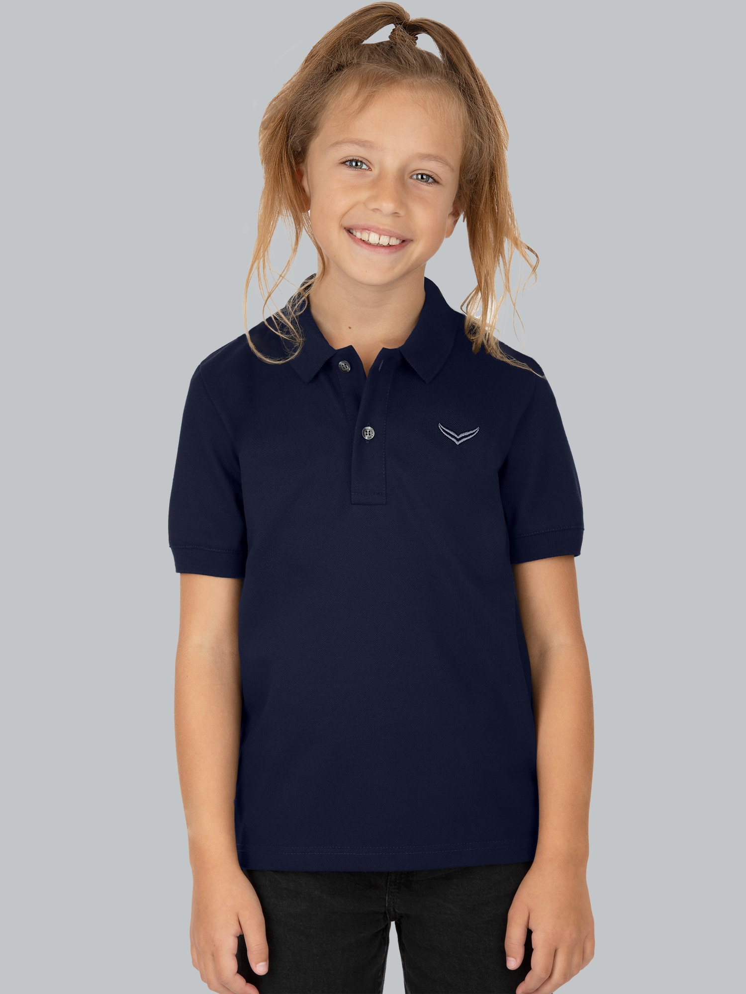 Poloshirt in Piqué-Qualität Navy
