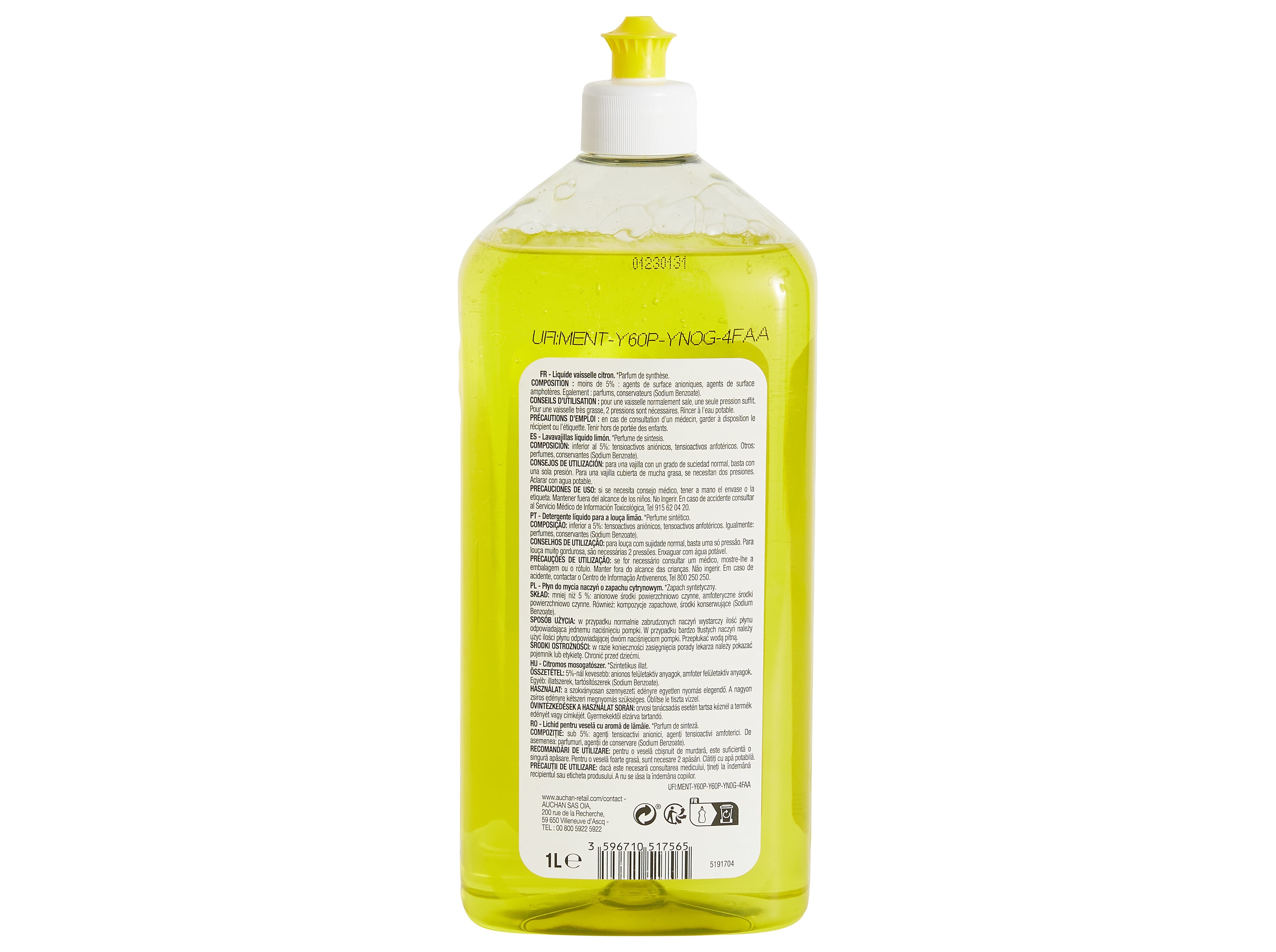 DETERGENTE LOIÇA MANUAL POLEGAR LIMÃO 1L