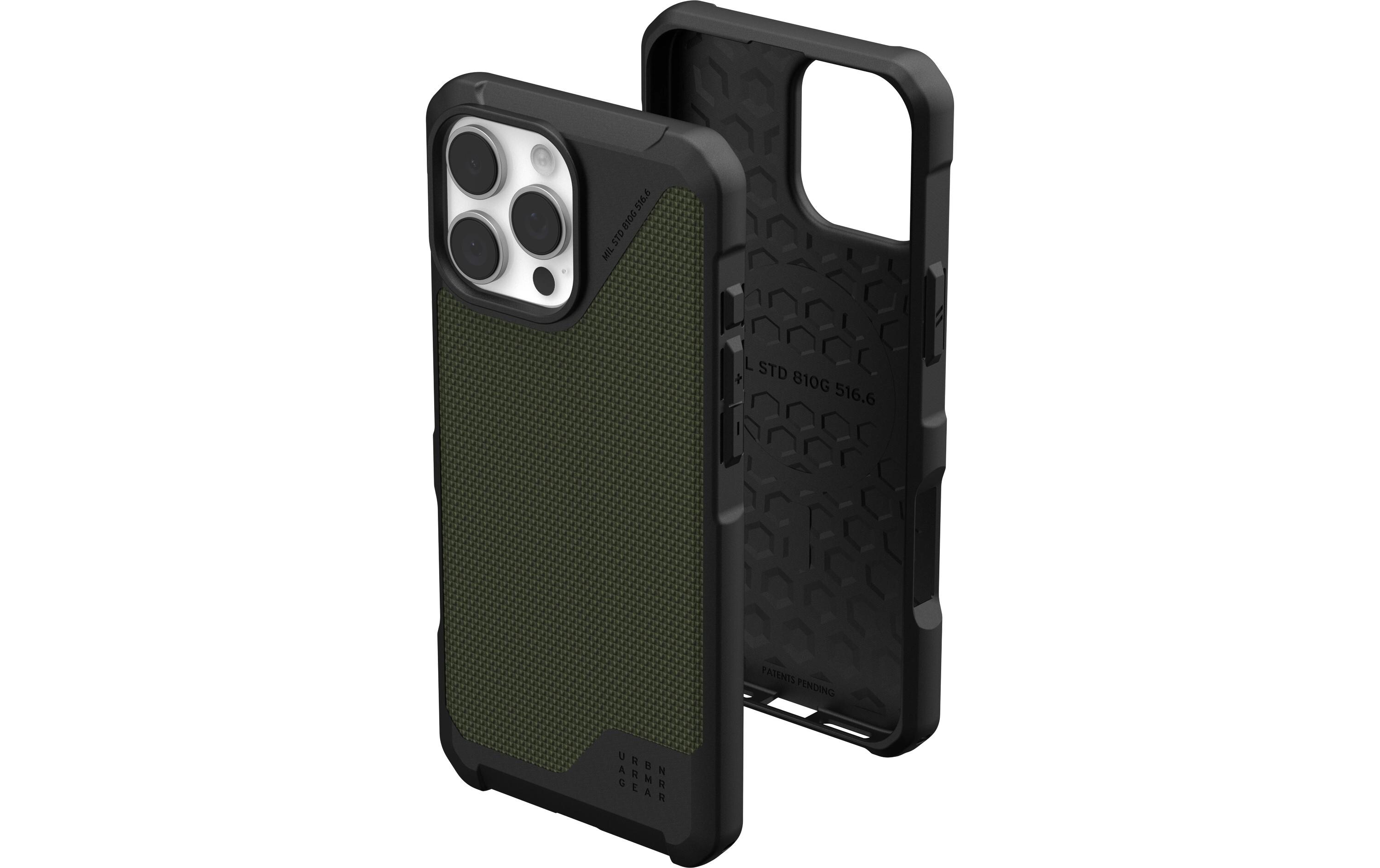 Back Cover Metropolis LT iPhone 16 Pro Max Kevlar OliveSchutzhülle für das Apple iPhone 16 Pro Max