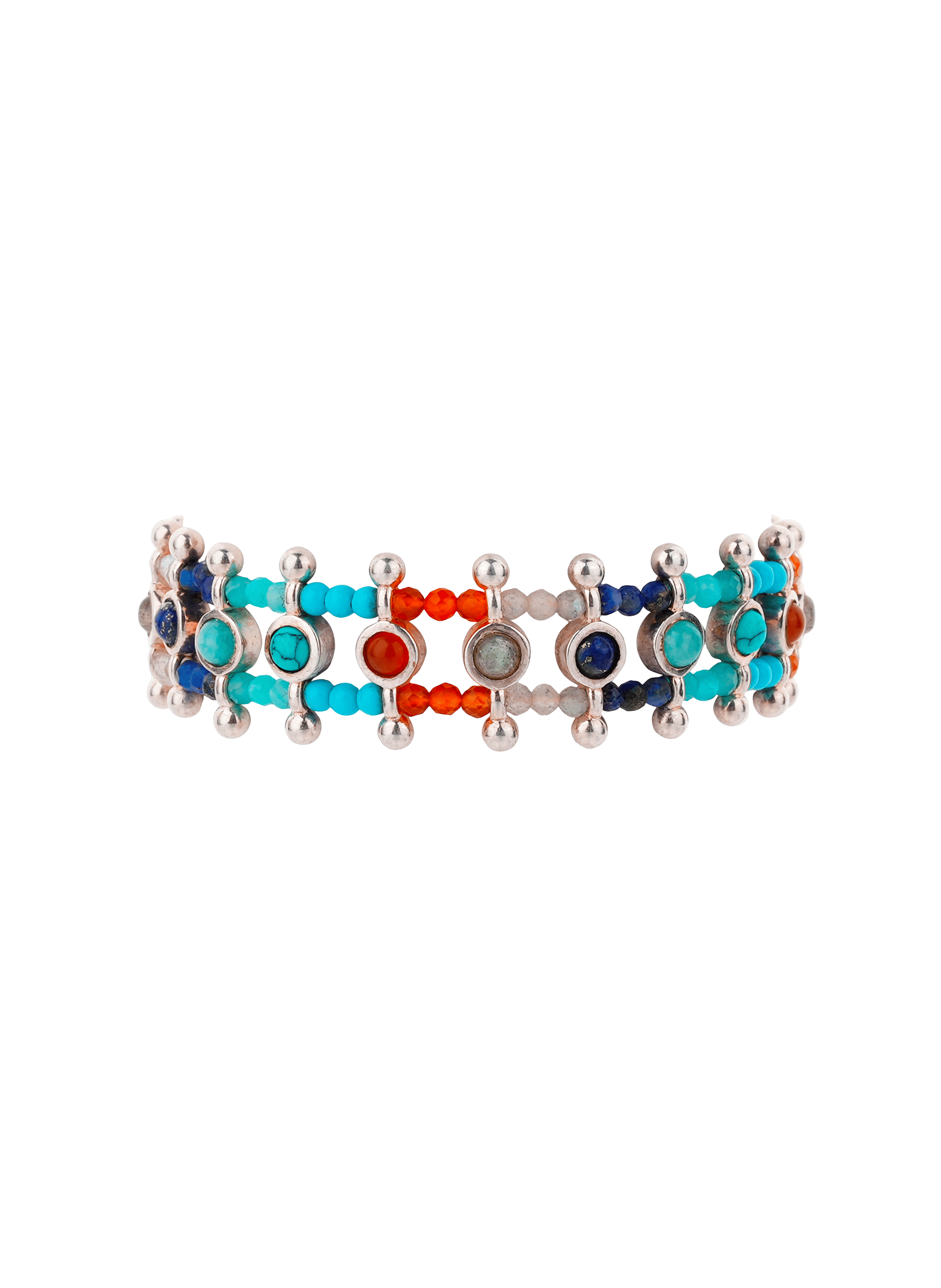 SIMONA - Bracelet en perles | Argent