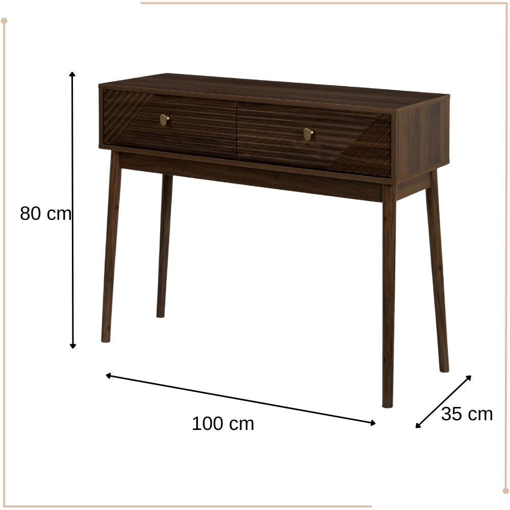 MISOU Tiffany Sidetable Kaptafel Make up tafel Consoletafel Haltafe...