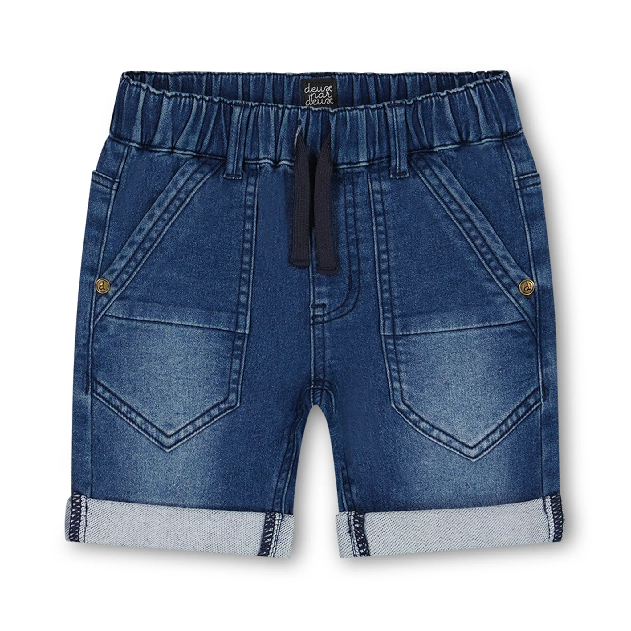 Deux par Deux Short Denim Basique 3-6ans